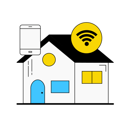 Smart, home, technology icon