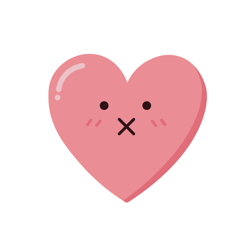 Valentine, heart, emoji icon