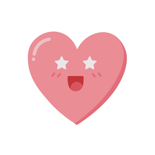 Shining, cute, heart icon