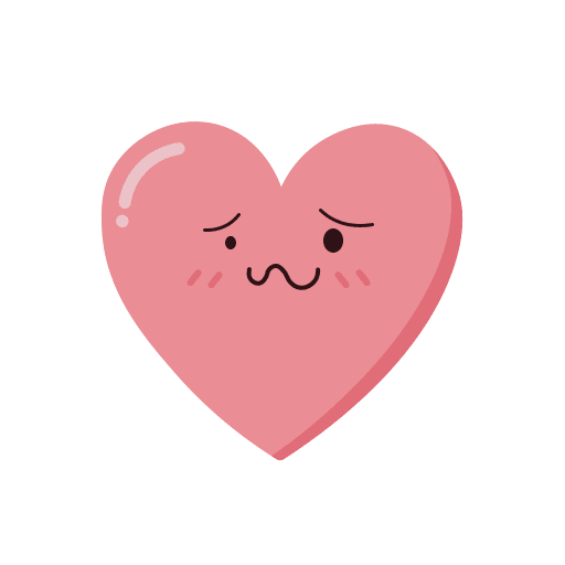 Awful, heart, love icon