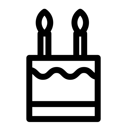 Birthday, cake icon