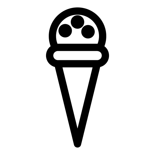 Ice, cream, cone icon