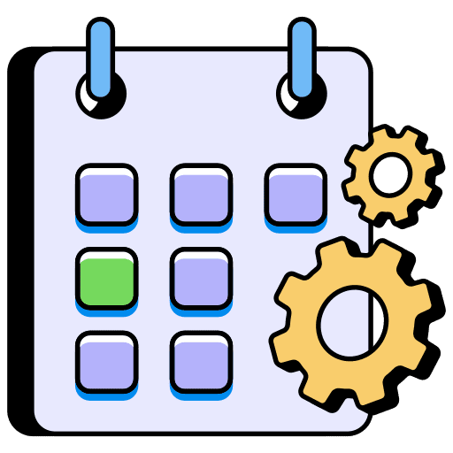 Business, management, business calender icon