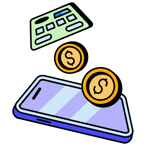 Business, management, mobile payment icon