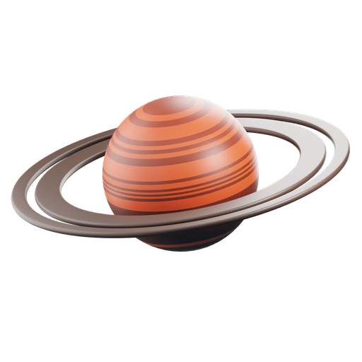 Planet, saturn icon