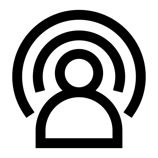 Broadcast, podcast, communication icon