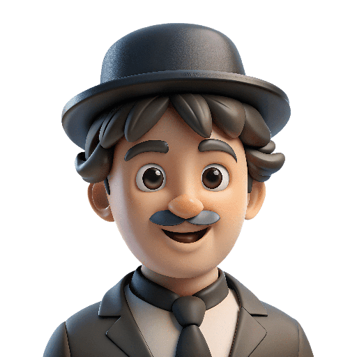 Charlie, chaplin, avatar icon