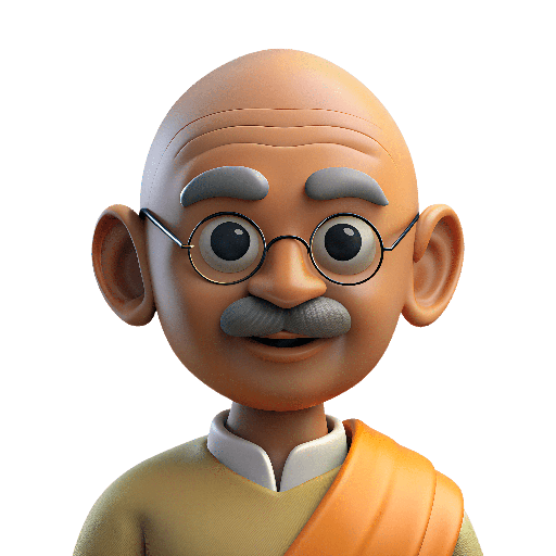 Mahatma, gandhi, avatar icon