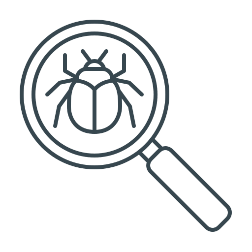 Bug, search, seo icon