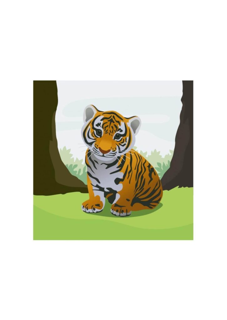 Cute tiger