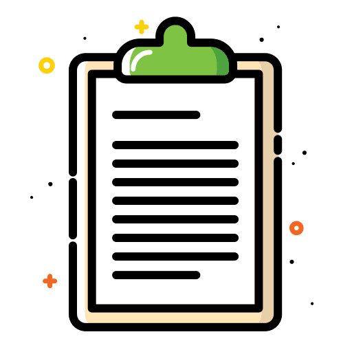 Colorful, document, note icon