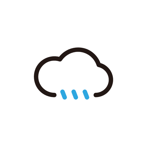 Weather, cloud, drizzel icon