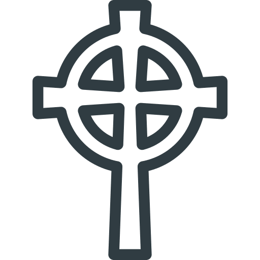 Celtic, cross, halloween icon