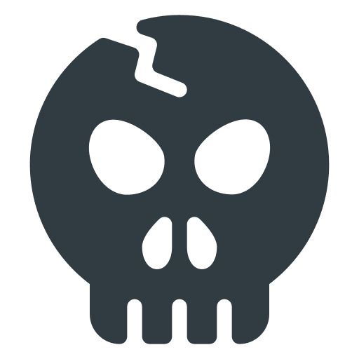 Halloween, skull icon