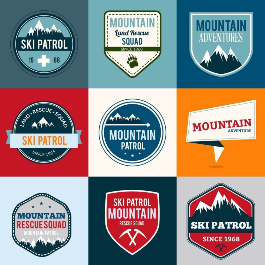 Badges vector set