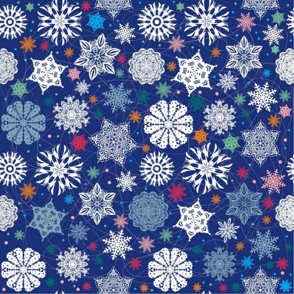 Christmas snowflake pattern.