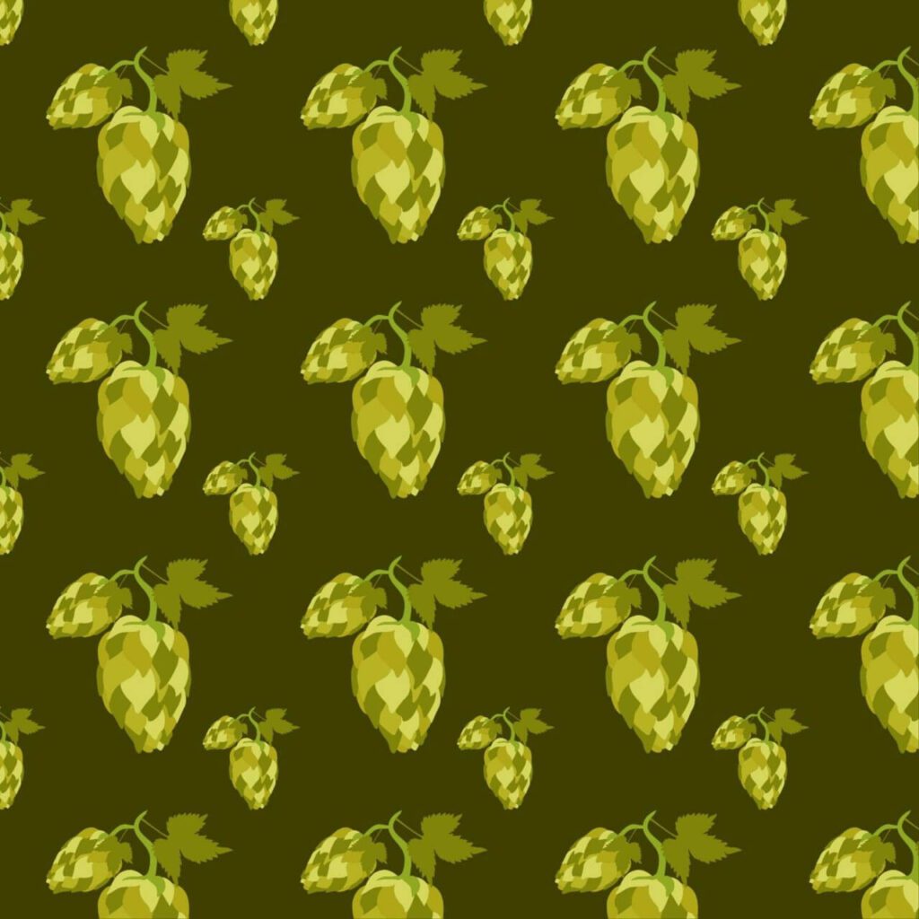 Hop seamless pattern