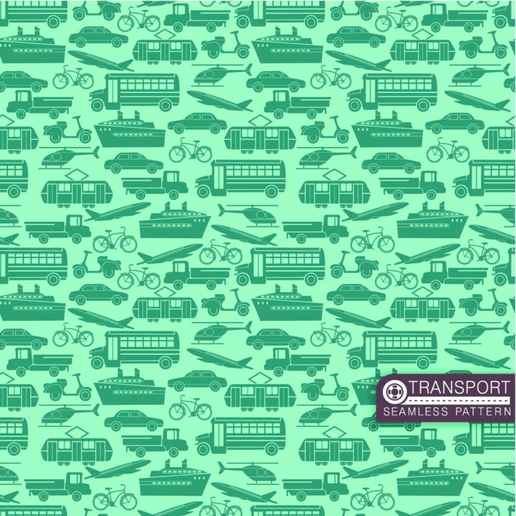 Transport seamless pattern