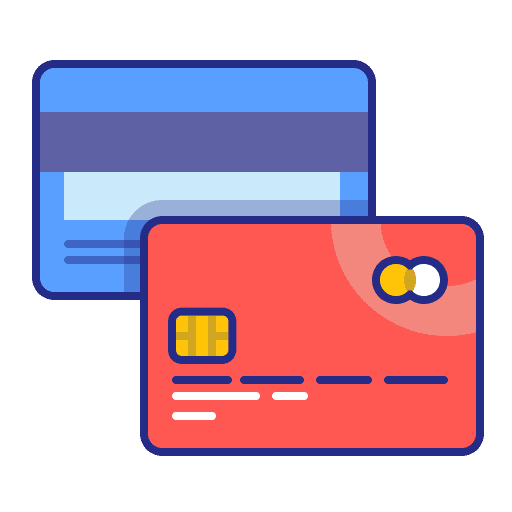 Cards, credit, method icon