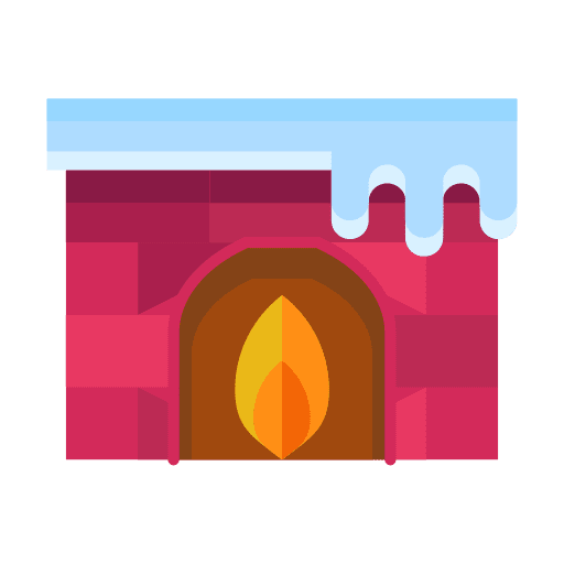 Cold, fire, fireplace icon