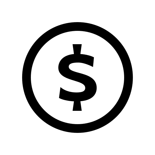 Dollar, money, sign icon