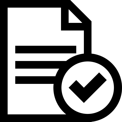 Text, document, accept icon