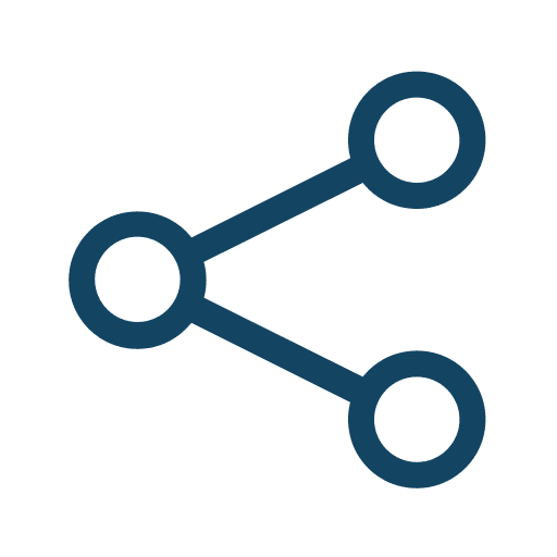 Graph, network, share icon