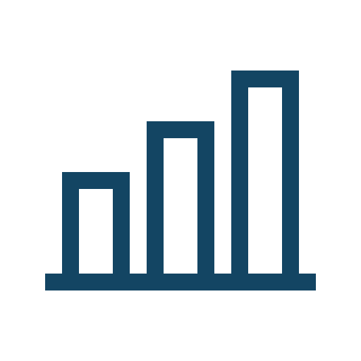 Analytics, bar chart, metrics icon