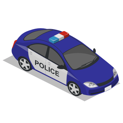 Car, police, vehicle icon