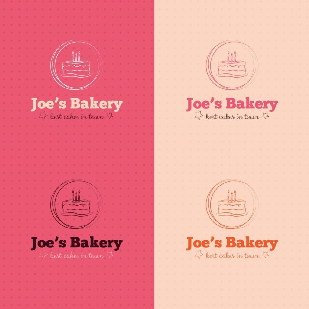 Bakery cake logo design