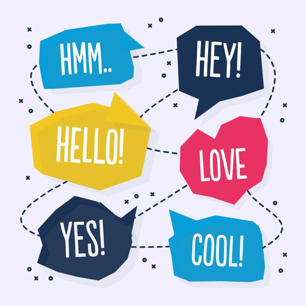 Vector abstract chat bubble design