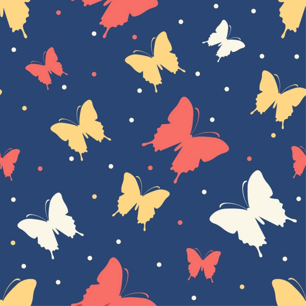 Butterfly vector pattern