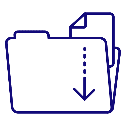 Documents, download, download files icon