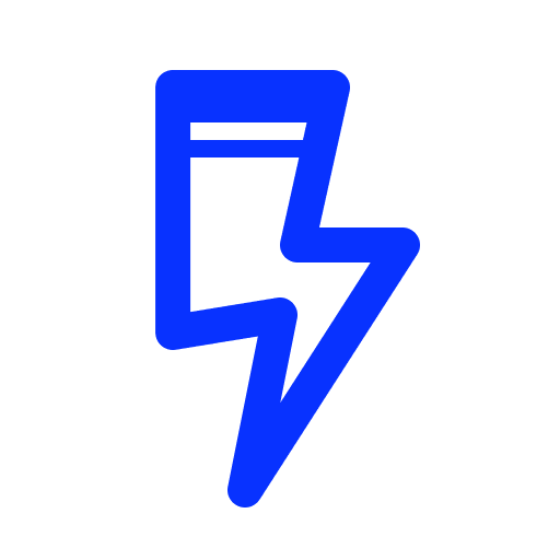 Alert, bolt, electric icon