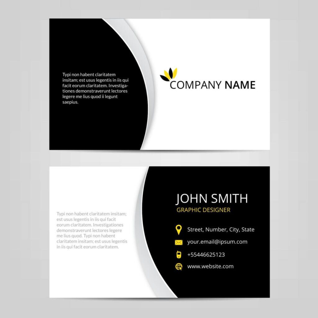 Vector abstract business cards