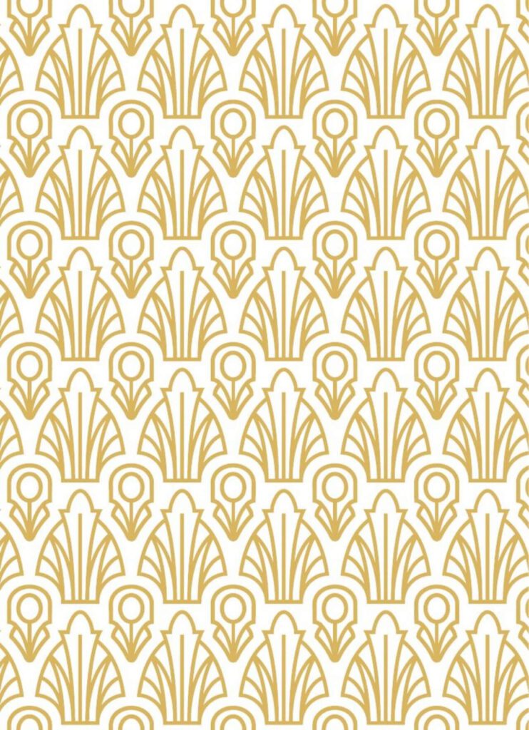 Roaring 1920s fan style pattern