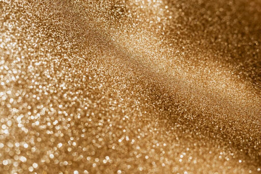 Gold glitter background Stock Free