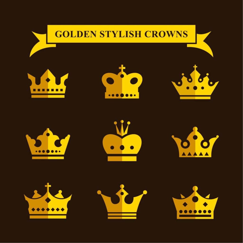 Golden Stylish Crowns