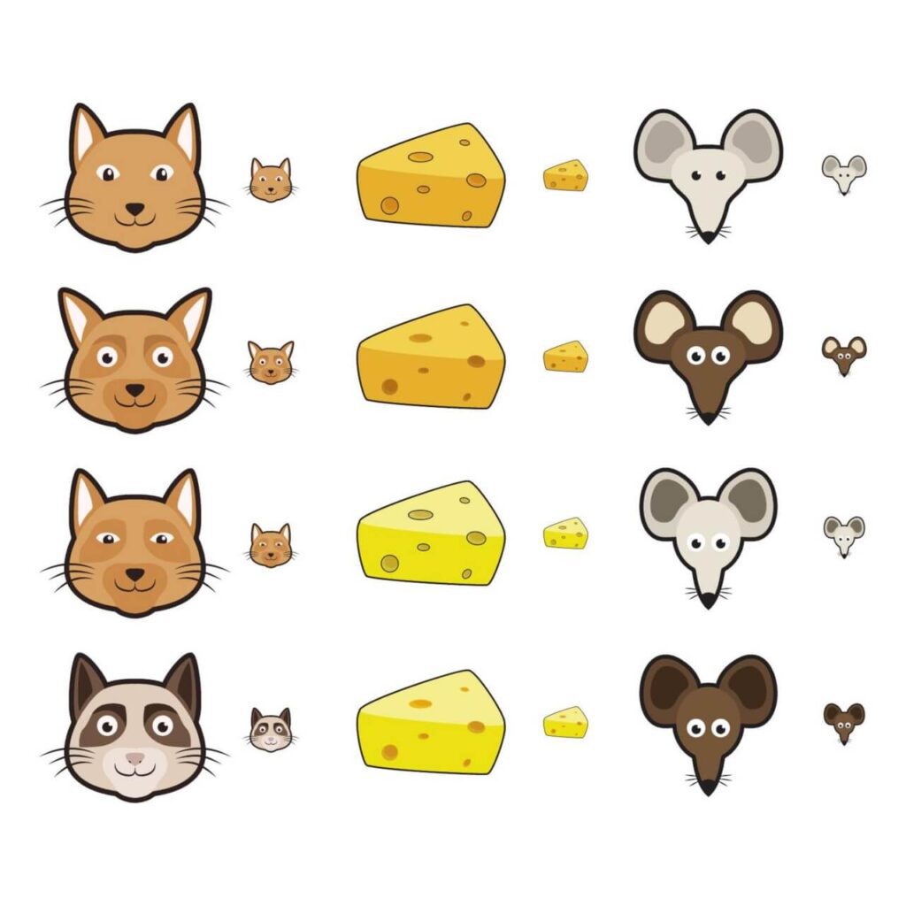 Cat and Mouse Icons