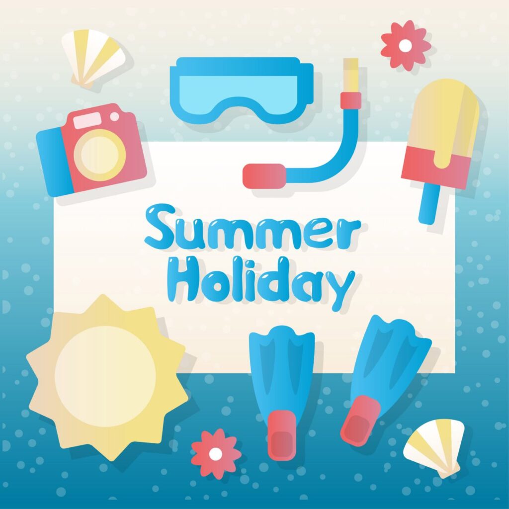 Summer vector elements and accessories