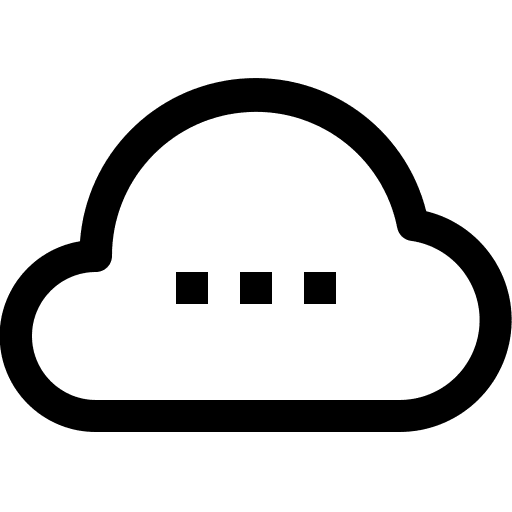 Object, cloud, essential icon