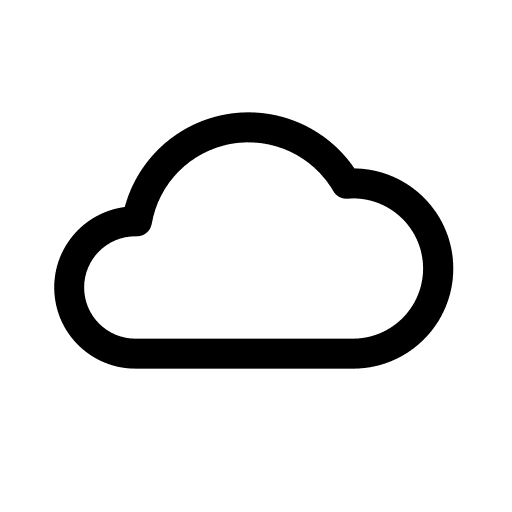 Cloudy, cloud, weather icon