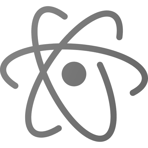 Social media, atom icon