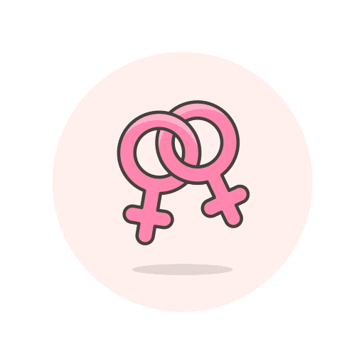 Female, lesbian, sign icon