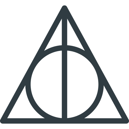 Magic, rune, deathly hallows icon