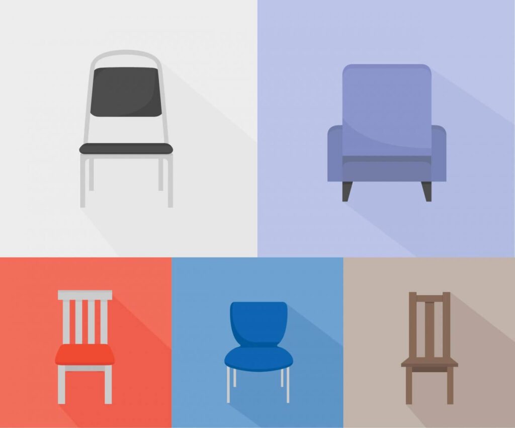 Chairs of different kinds