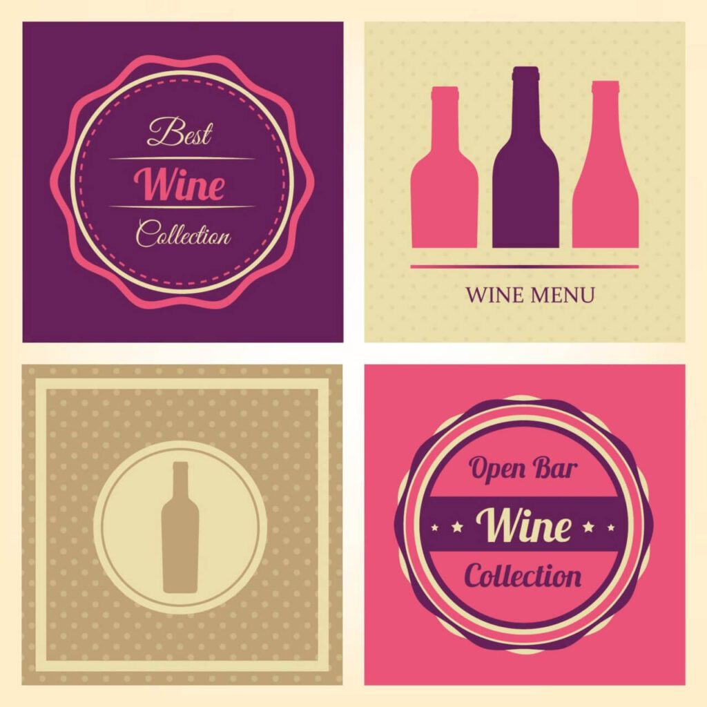 Vector Wine Labels