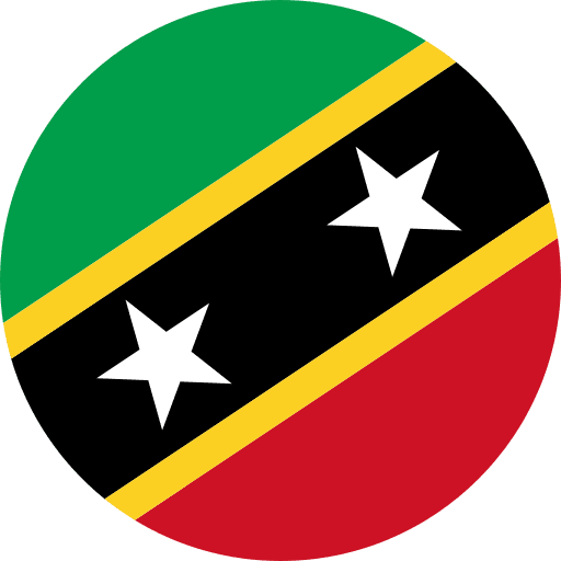 Flag, saint kitts & nevis, country icon