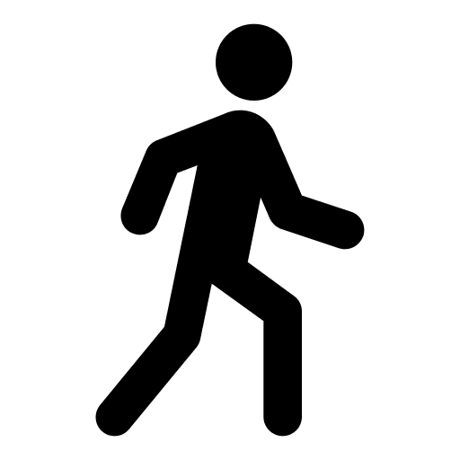 Man walking, peer, person icon