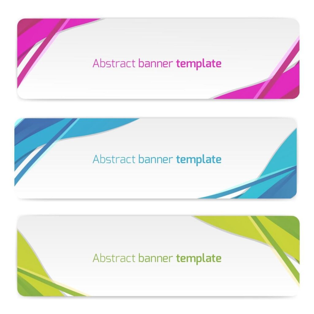 Abstract vector banners